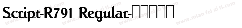 Script-R791 Regular字体转换